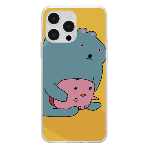 カッパちゃんとクマ Soft Clear Smartphone Case