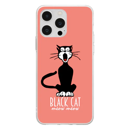 BLACK CAT ソフトクリアスマホケース