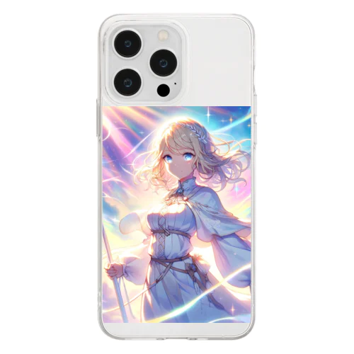 天空の女勇者 Soft Clear Smartphone Case