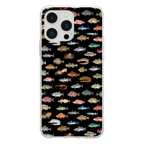 FISH_FB_DOT_1K Soft Clear Smartphone Case