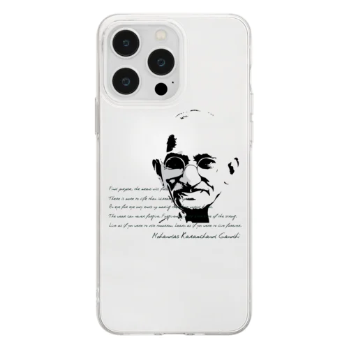 GANDHI Soft Clear Smartphone Case