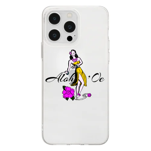 HULA GIRL Soft Clear Smartphone Case