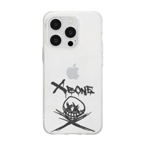 RAKUGAKIXBONE BLKCAM Soft Clear Smartphone Case