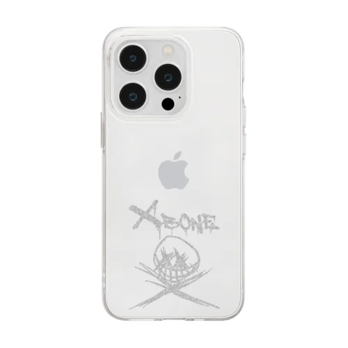 RAKUGAKIXBONE WHTCAM Soft Clear Smartphone Case