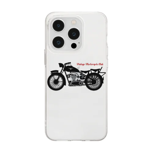 VINTAGE MOTORCYCLE CLUB Soft Clear Smartphone Case