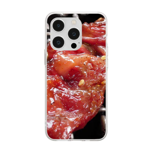 【フルグラフィック】焼肉♪230503 Soft Clear Smartphone Case