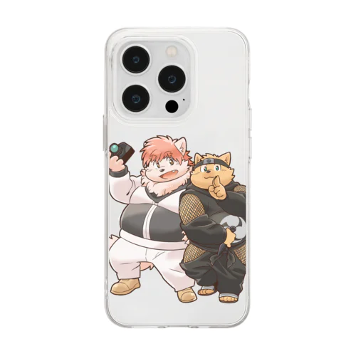 太影と雪桜岳 Soft Clear Smartphone Case