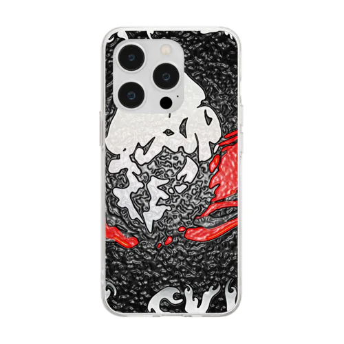 TEAM SKULLZ　BLKWRAPPING Soft Clear Smartphone Case