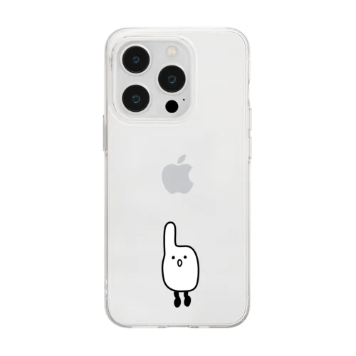 文字起こしばりぐっどくん Soft Clear Smartphone Case