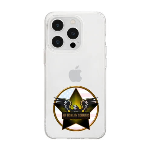 アメリカンイーグル-AMC-THE STARS AND STRIPES WATERMARK Soft Clear Smartphone Case