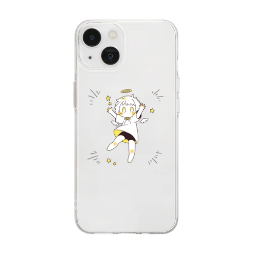 素朴な天使　うぇーい Soft Clear Smartphone Case