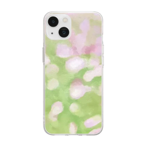 ヒカリ(コスモスの絵) Soft Clear Smartphone Case