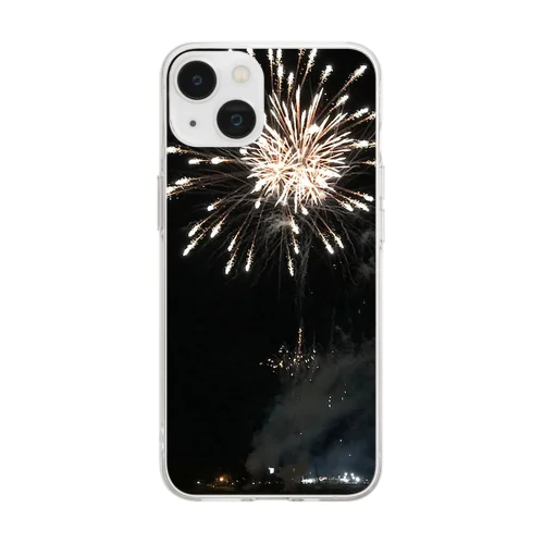 202208171947011　黄色の華 Soft Clear Smartphone Case