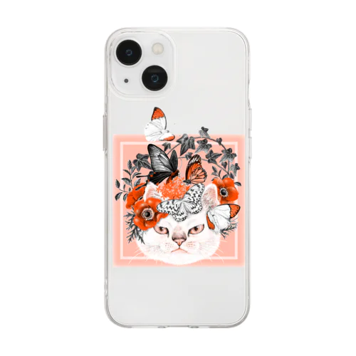 不機嫌猫2 Soft Clear Smartphone Case