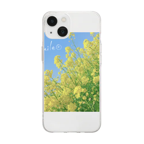 菜の花 Soft Clear Smartphone Case