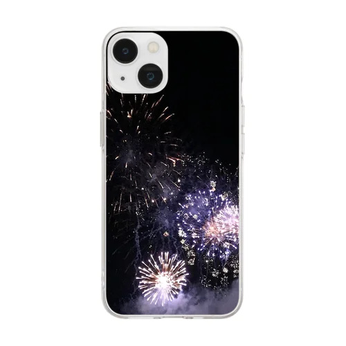 202208171935003　華やかな紫 Soft Clear Smartphone Case