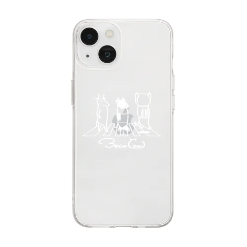 BecoCow(黒・紺系) Soft Clear Smartphone Case