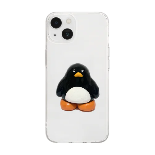 どっしりペンギン Soft Clear Smartphone Case