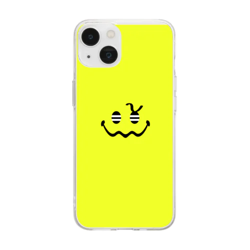 II smiley 【YELLOW】 Soft Clear Smartphone Case