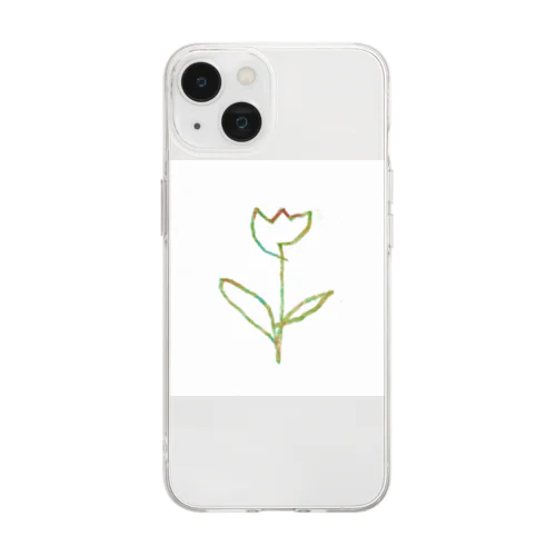 虹色 Tulip Soft Clear Smartphone Case