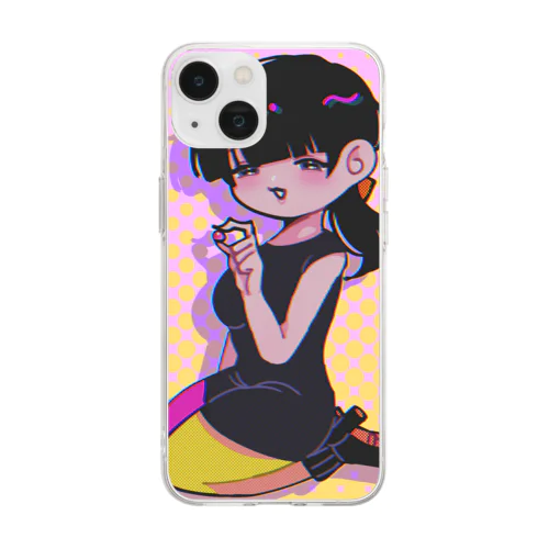 恋する乙女のミチコちゃん Soft Clear Smartphone Case