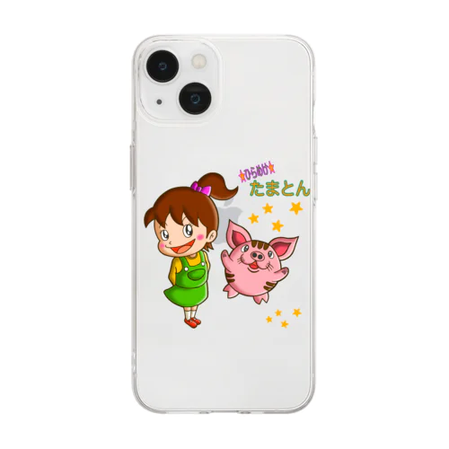 ★ひらめけ★たまとん Soft Clear Smartphone Case