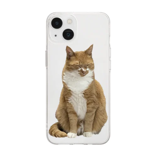 ぼくのねこ Soft Clear Smartphone Case