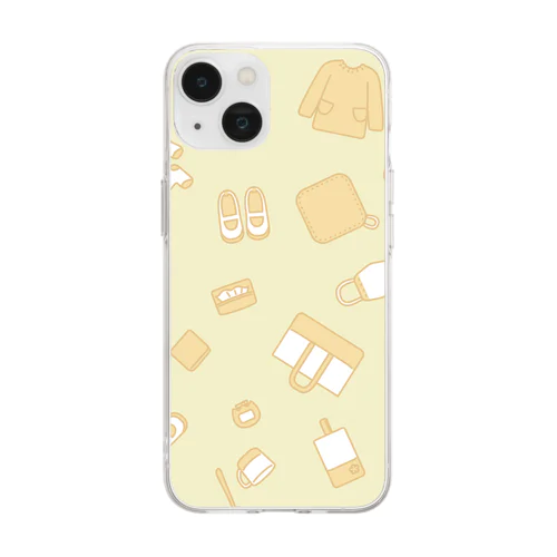 園の生活　YELLOW Soft Clear Smartphone Case