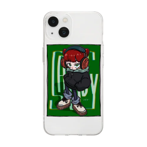 ヘッドフォンちゃん Soft Clear Smartphone Case