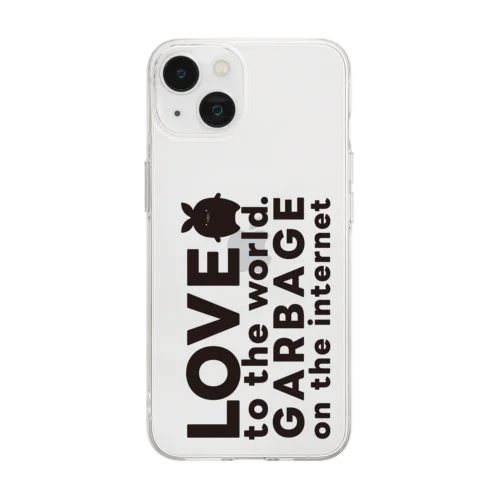 LOVE…ゴミぶくろちゃんソフトクリアスマホケース Soft Clear Smartphone Case