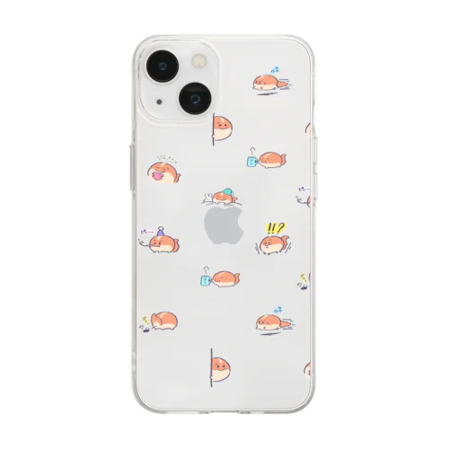 わらわらアフちゃん Soft Clear Smartphone Case