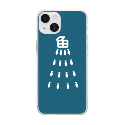 お魚弾幕 Soft Clear Smartphone Case