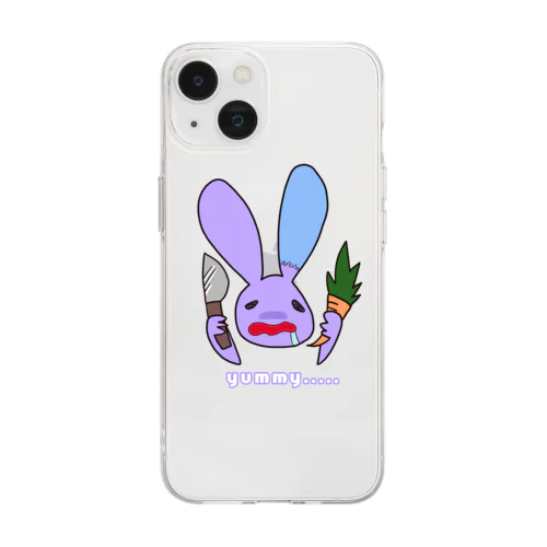 yummyうさぎ Soft Clear Smartphone Case