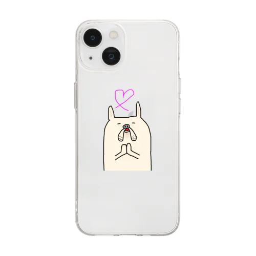 フレンチブルドッグミルミル💓 Soft Clear Smartphone Case