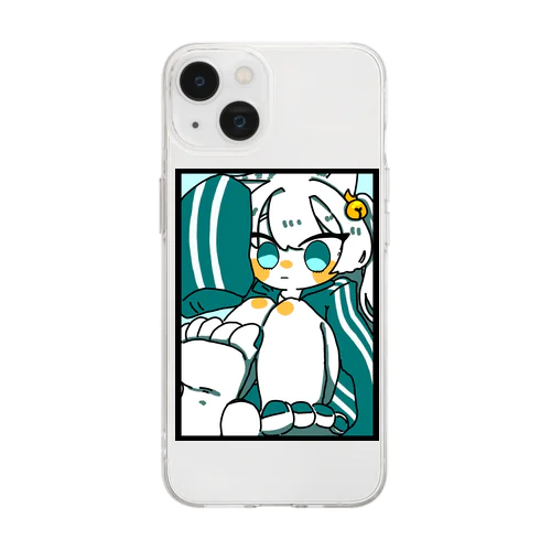 けだまちゃん Soft Clear Smartphone Case