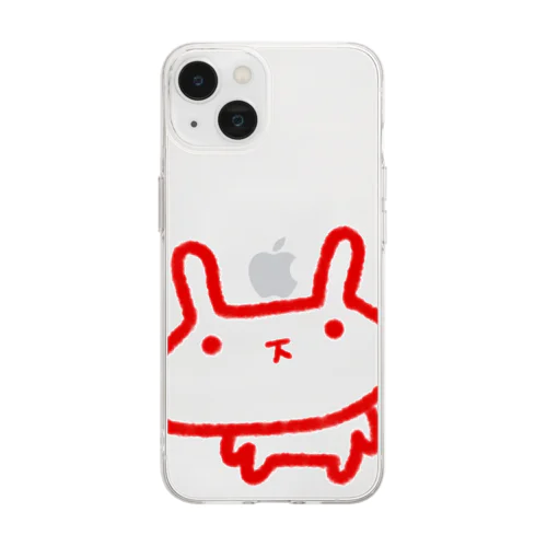 うさろけ Soft Clear Smartphone Case