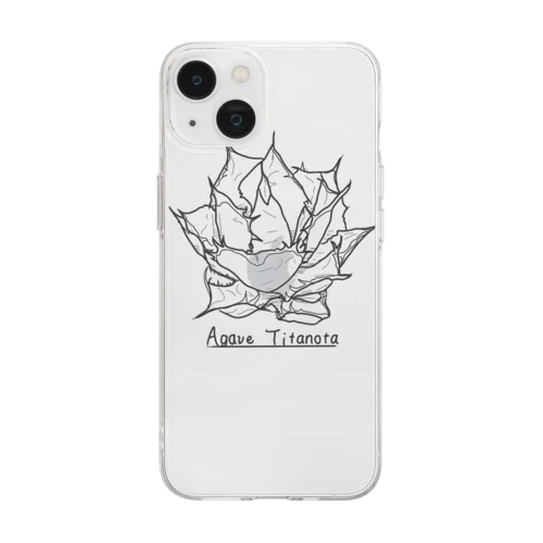 アガベ　チタノタ Soft Clear Smartphone Case