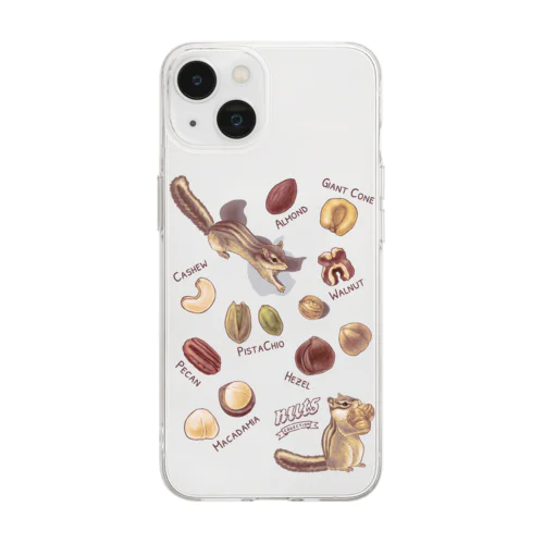 NUTS collection ナッツコレクション Soft Clear Smartphone Case