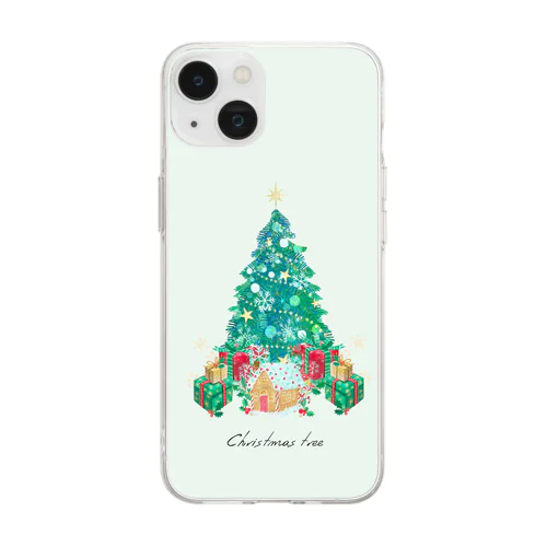 クリスマス18 Soft Clear Smartphone Case