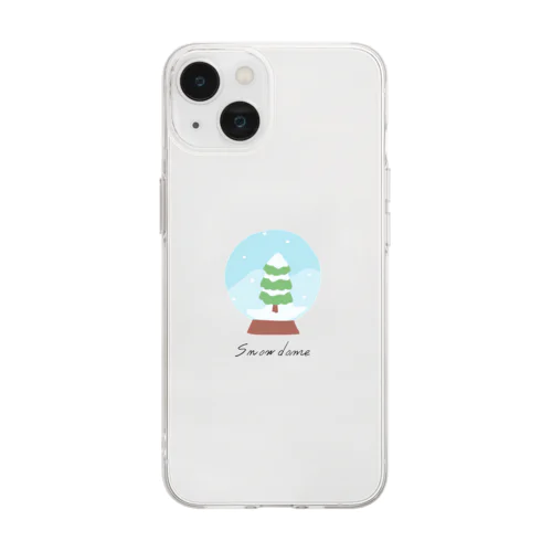 クリスマス36-4 Soft Clear Smartphone Case