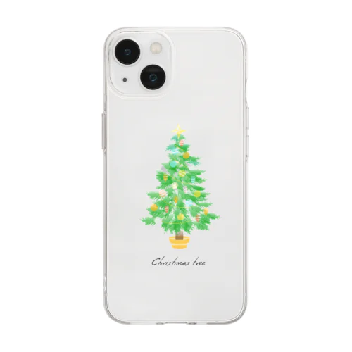 クリスマス26 Soft Clear Smartphone Case