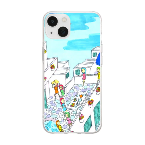 エーゲ海ガールズ Soft Clear Smartphone Case