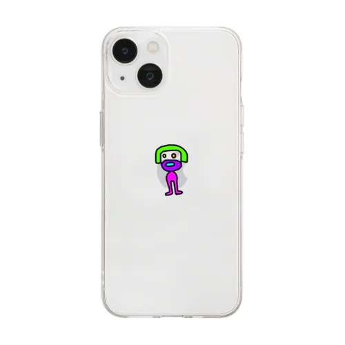 しんはっけん！ナスカの地上絵ちゃんカラー Soft Clear Smartphone Case