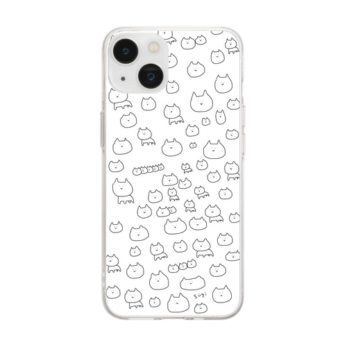 にぎやか Soft Clear Smartphone Case