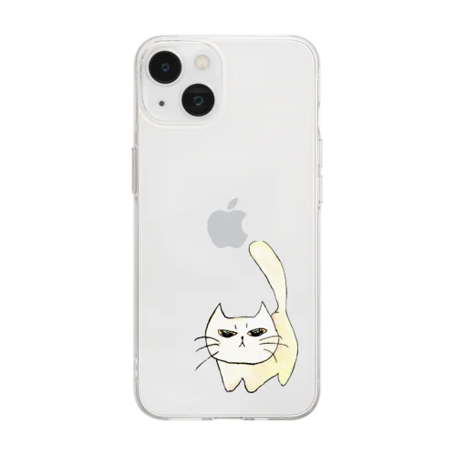 エキゾのしろちゃん Soft Clear Smartphone Case