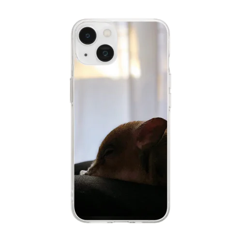 横顔スマホケース Soft Clear Smartphone Case