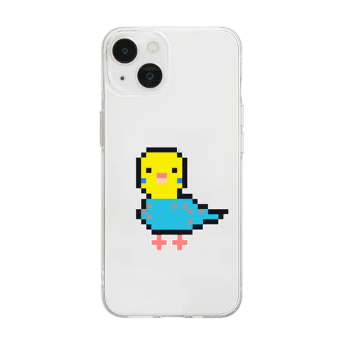 ことりのチロちゃん〜ドット絵〜 Soft Clear Smartphone Case