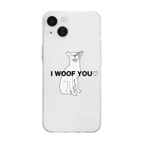 I WOOF YOU♡ Soft Clear Smartphone Case