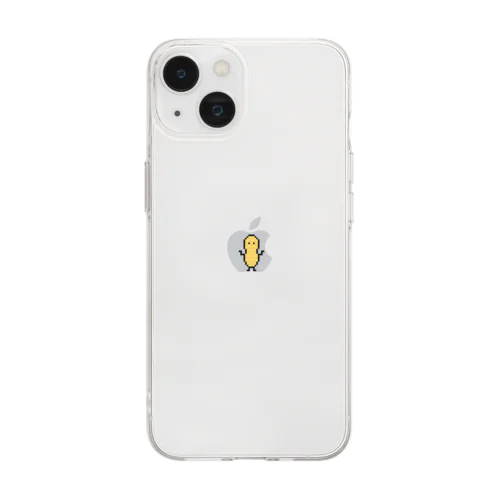 落花生くん Soft Clear Smartphone Case