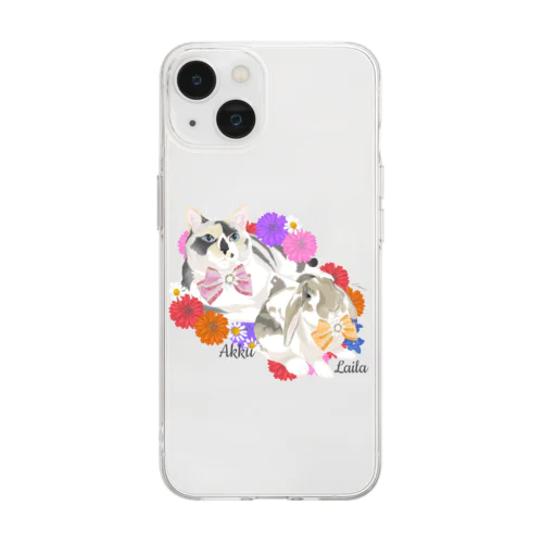 あっく、來羅 Soft Clear Smartphone Case